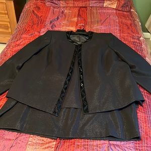 Formal Black Beaded 3 piece Suit